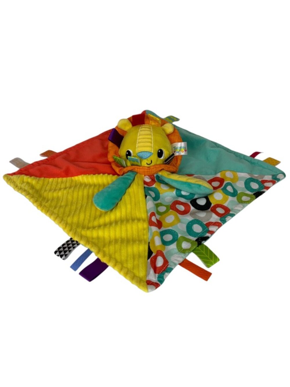 Bright Starts Taggies Lion Lovey Security Blanket Babies Polyester Multi-Color - Picture 2 of 10